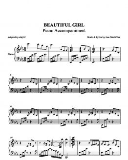 Beautiful Girl (Piano Accompaniment) - Jose Mari Chan_0001