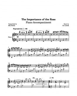 The Importance of the Rose - Lee Lesack (Piano Accompaniment)_0001