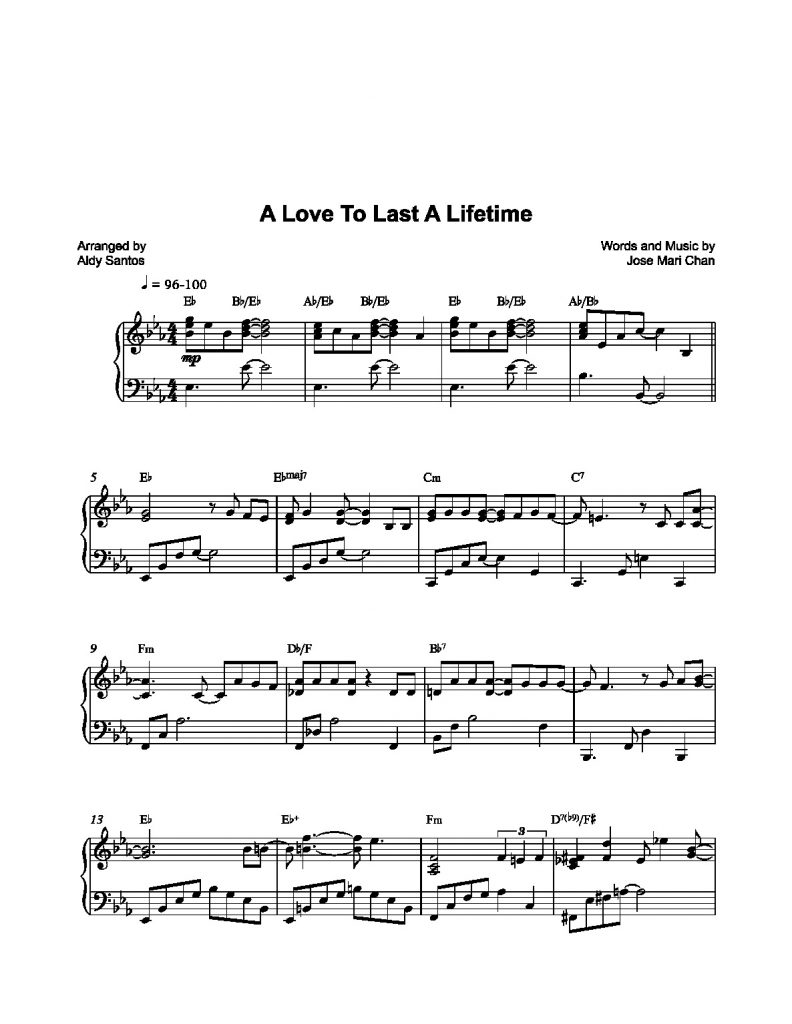 A Love To Last A Lifetime - Jose Mari Chan