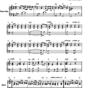 All or Nothing - O-Town (Piano Lead Sheet)
