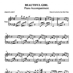 Beautiful Girl - Jose Mari Chan (Piano Accompaniment)