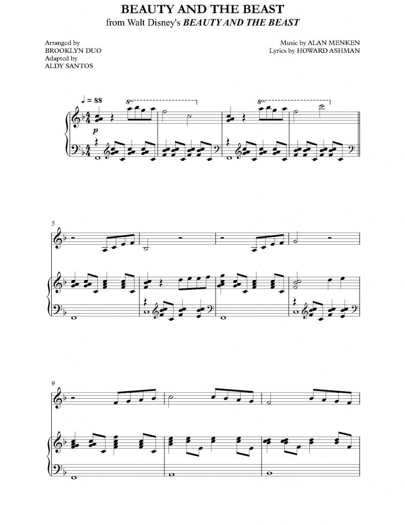 Beauty and the Beast (Violin & Piano)