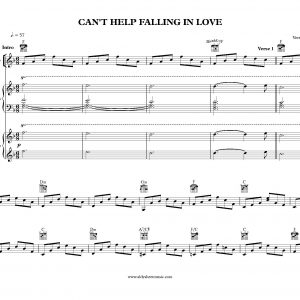 Can't Help Falling In Love - Michael Buble (Band Score)