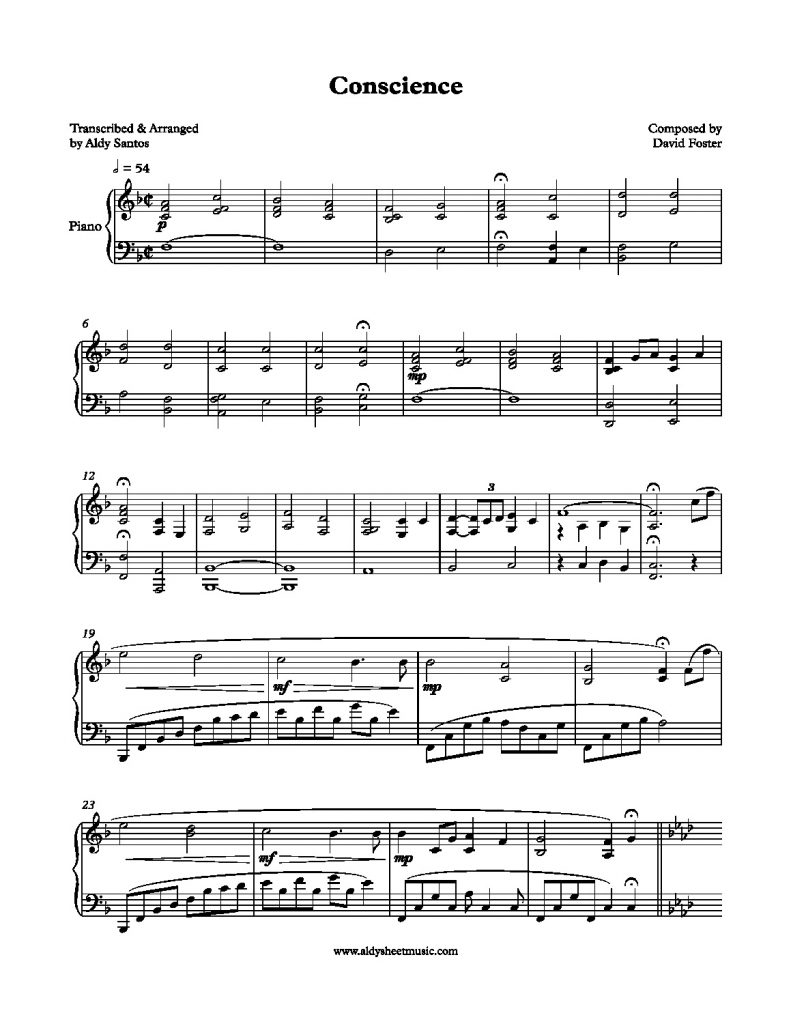 Conscience - David Foster