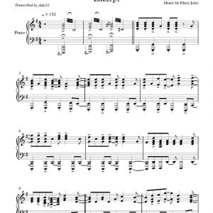 Crocodile Rock - Elton John (Piano Accompaniment Excerpt)
