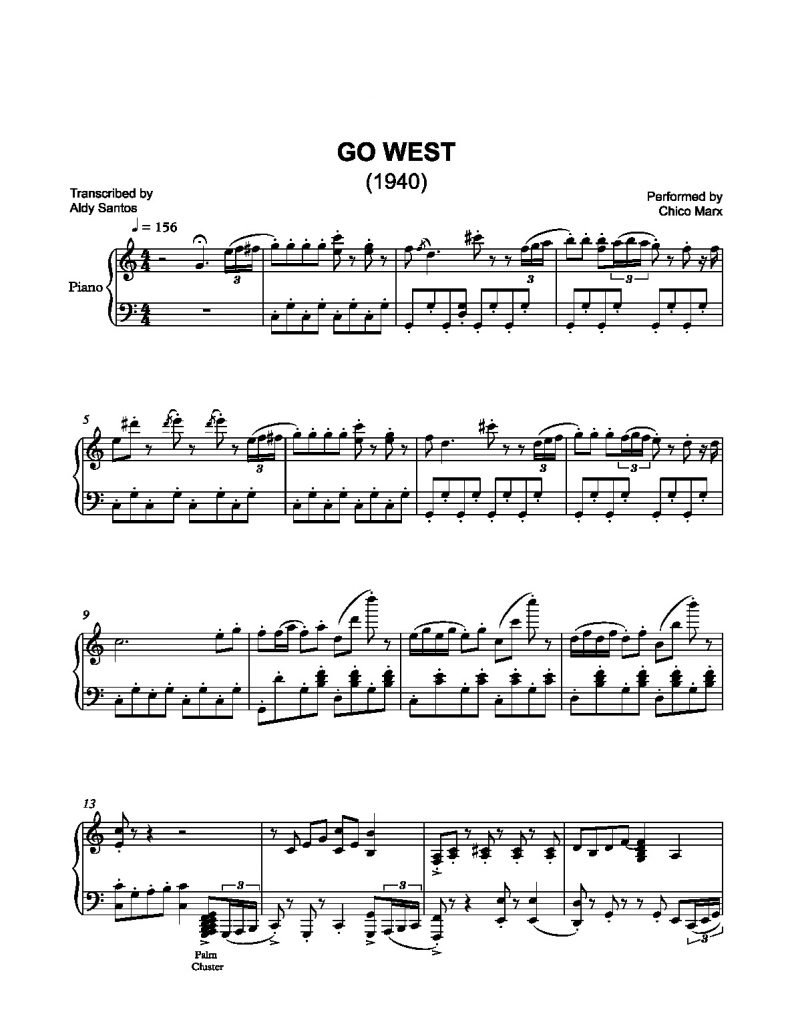 Go West - Chico Marx