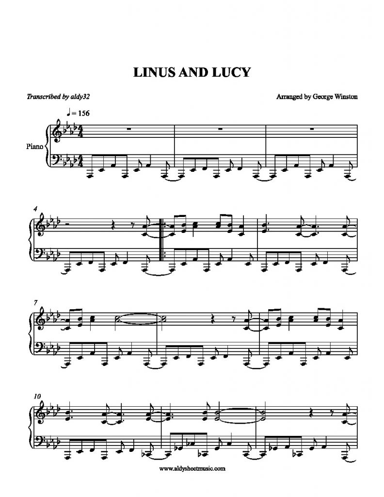 Linus and Lucy – George Winston