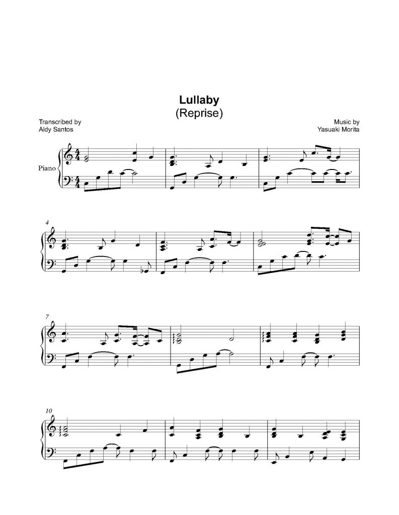 Lullaby - Yasuaki Morita