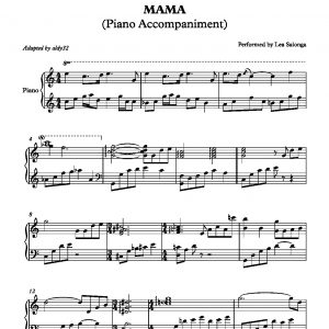 Mama - Lea Salonga (Piano Accompaniment)