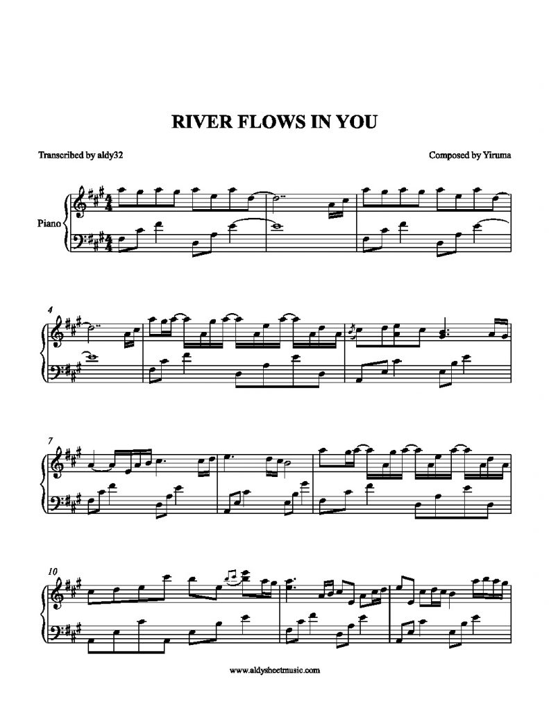 River Flows In You - Yiruma