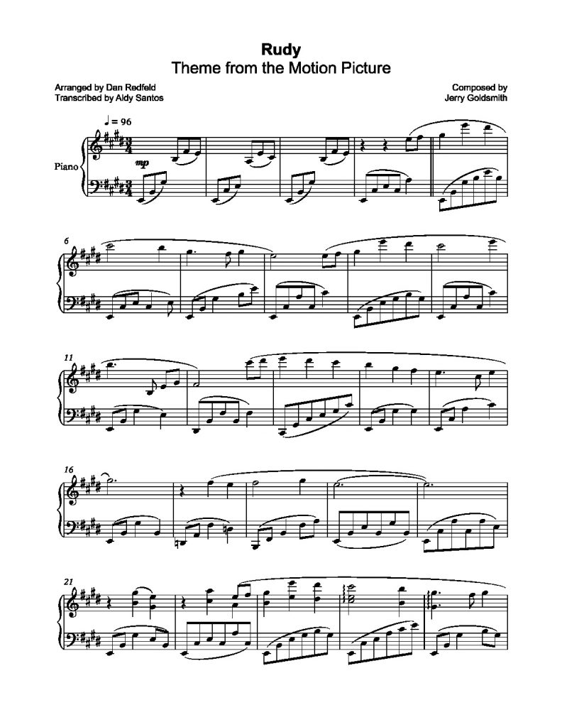 Rudy - Jerry Goldsmith