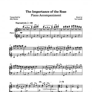 The Importance of the Rose - Lee Lesack (Piano Accompaniment)