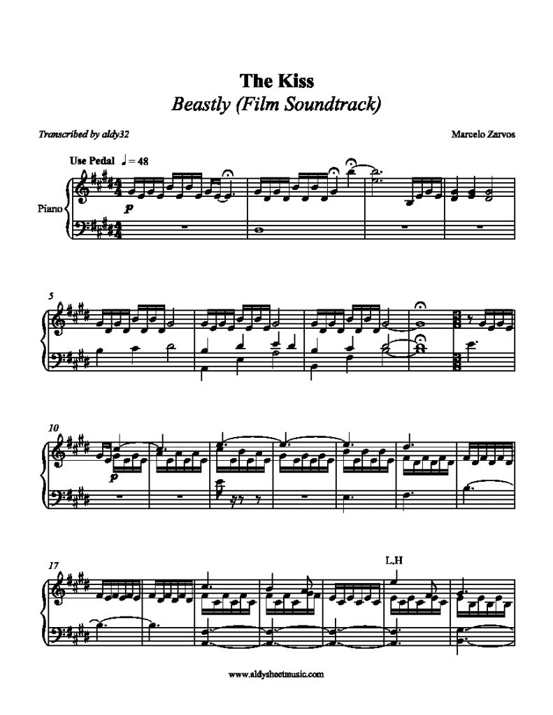 The Kiss (Beastly Soundtrack) - Marcelo Zarvos