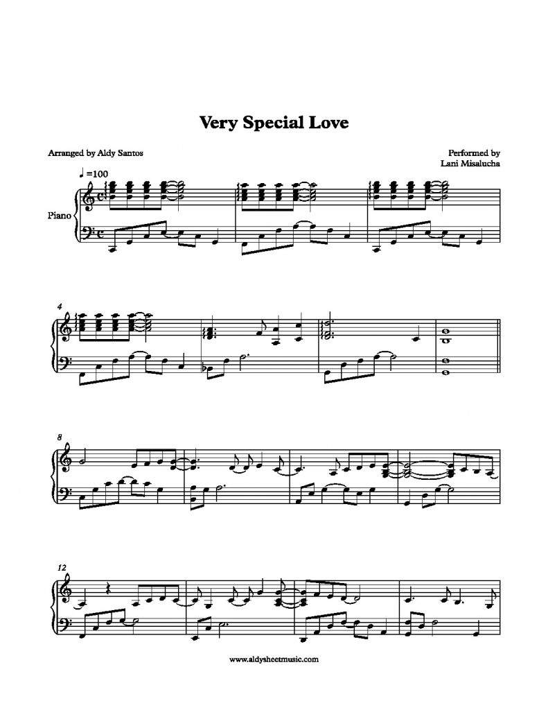 Very Special Love - Lani Misalucha
