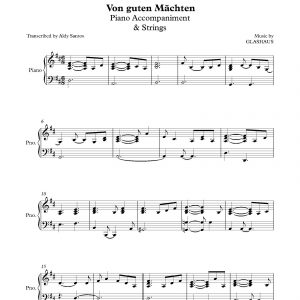 Von guten Mächten - GLASHAUS (Piano Accompaniment & Synth Strings)