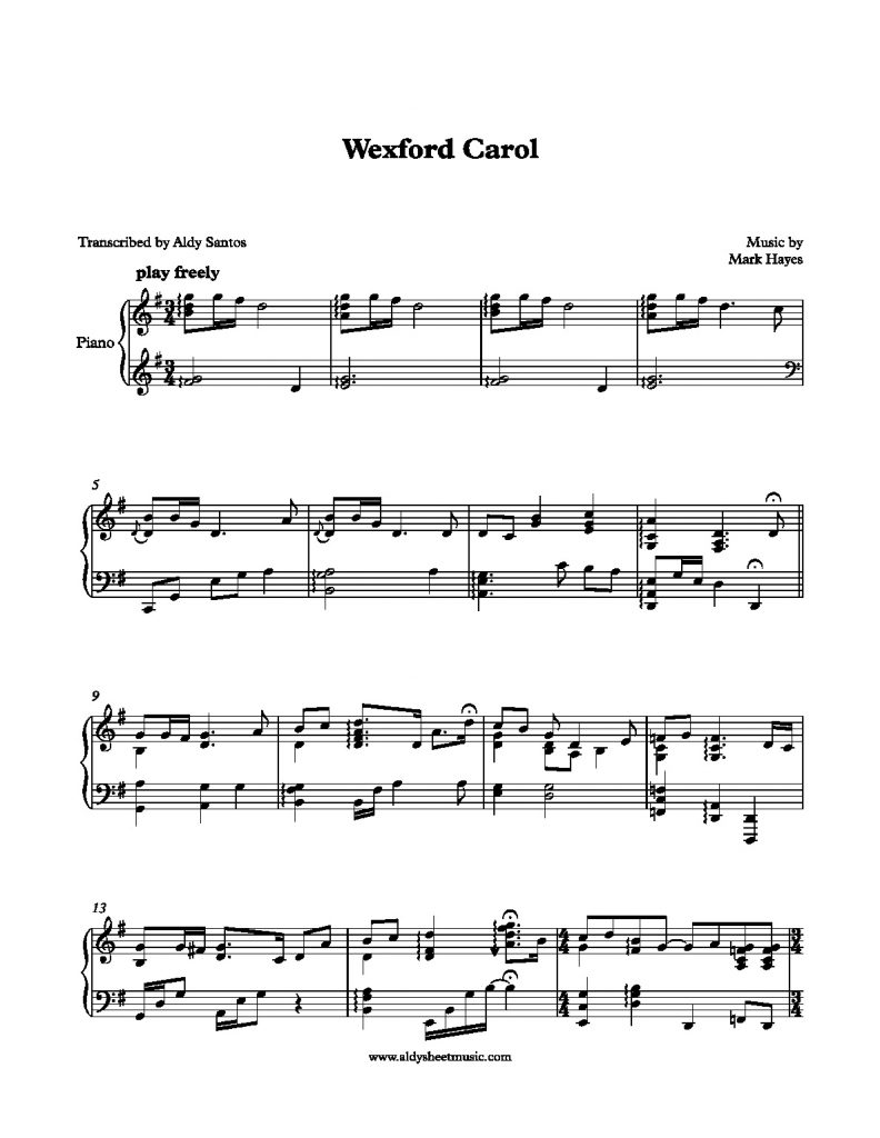 Wexford Carol - Mark Hayes