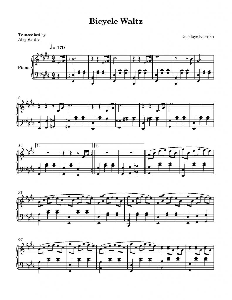 Bicycle Waltz - My Wild Arms