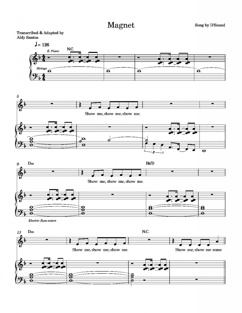 Magnet - D'Sound (Keyboard & Strings)