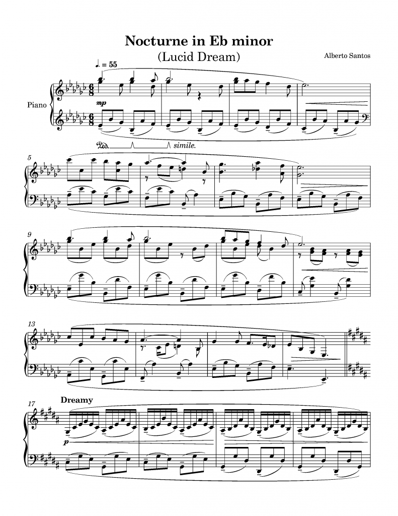 Nocturne in Eb minor (Lucid Dream) - Alberto Santos